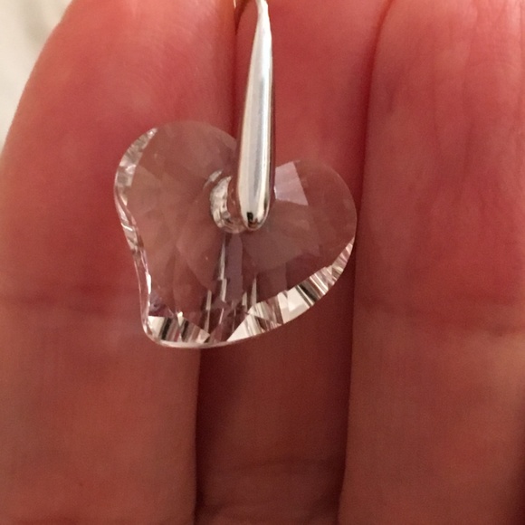 Swarovski Heart Clear Pierced Earrings # 1061838 - Picture 4 of 4